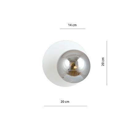 Wall lamp Emibig Oslo K1 white/graphite