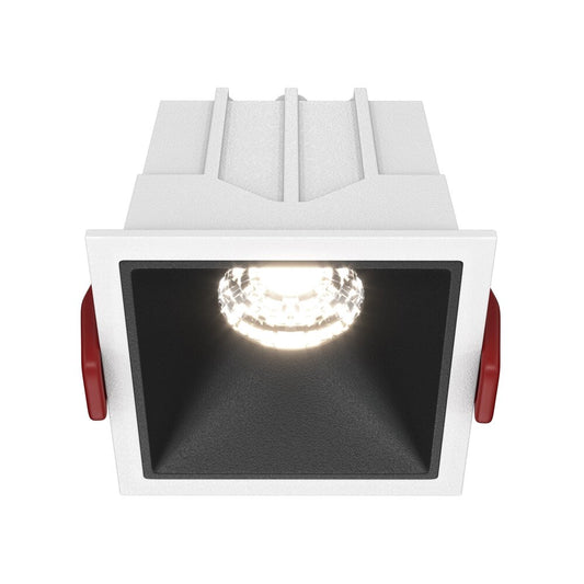 Maytoni Alfa LED Wall Light White/Black DL0430110W4KDSQWB