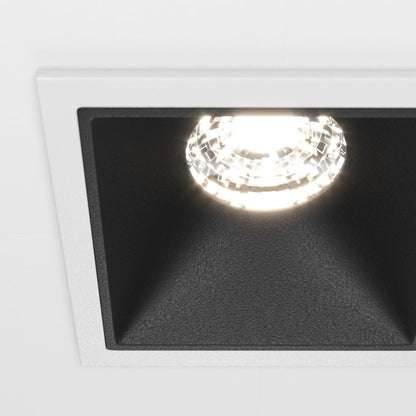 Maytoni Alfa LED Wall Light White/Black DL0430110W4KDSQWB