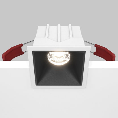 Maytoni Alfa LED Wall Light White/Black DL0430110W4KDSQWB