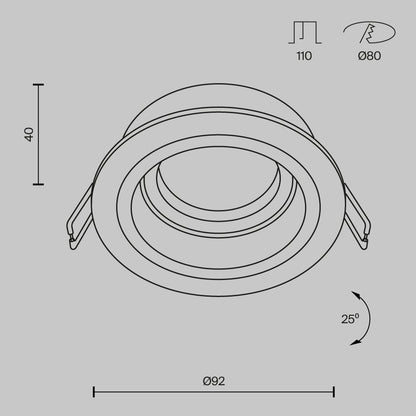 Maytoni Atom White Wall Light 1 Bulb 5.5 x 10.5 cm