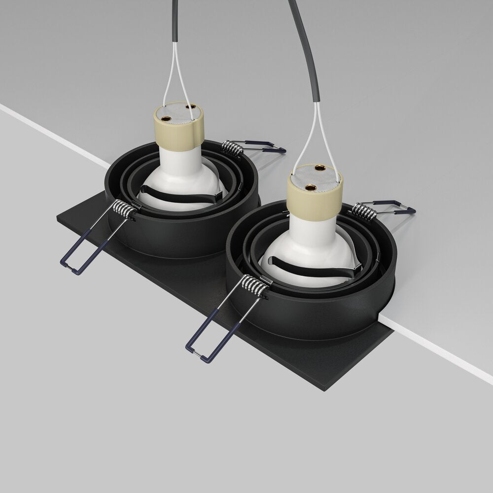 Maytoni Atom Black Wall Light 2 Bulbs