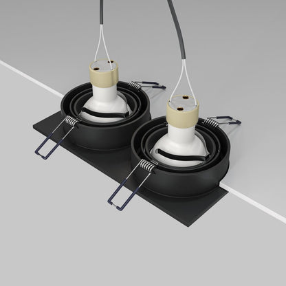 Maytoni Atom Black Wall Light 2 Bulbs
