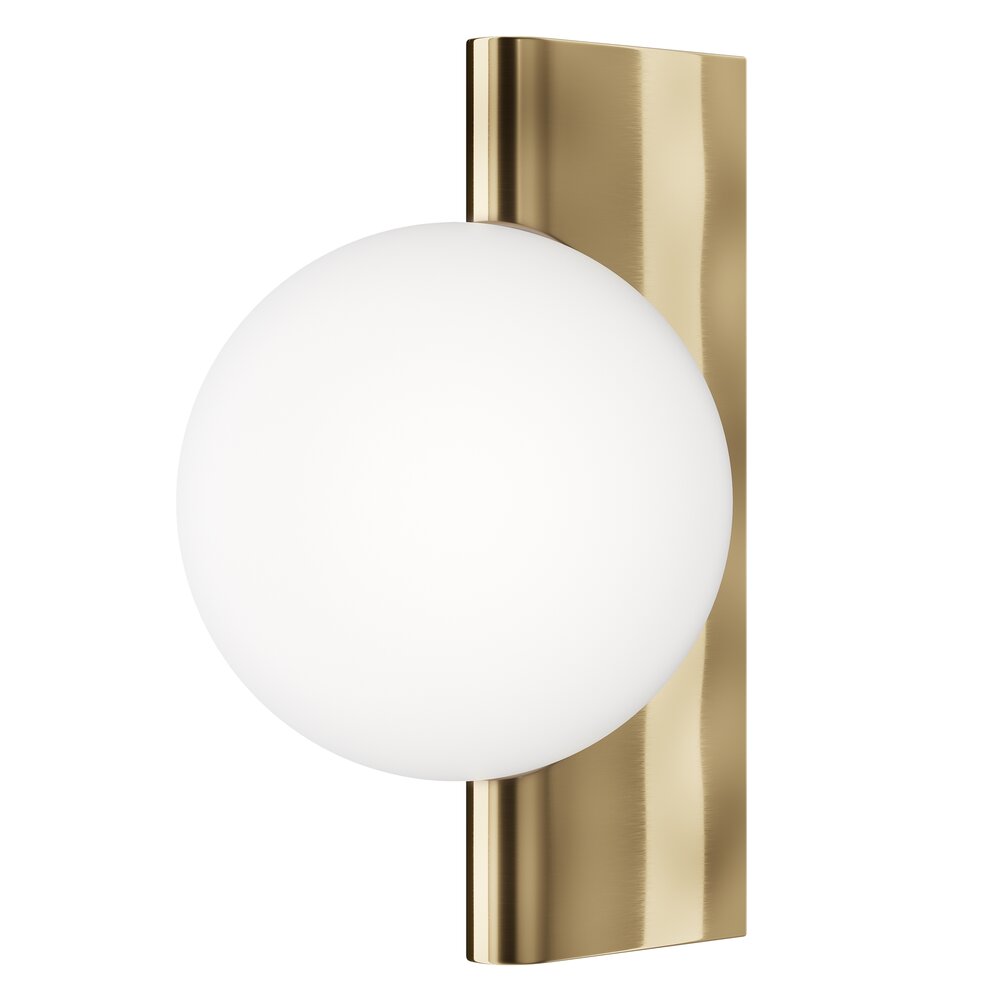 Maytoni Avantgarde Brass/White Wall Light 1 Bulb