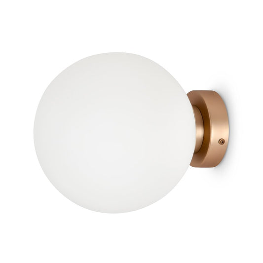 Maytoni Basic Wall Light Gold/White 1 Bulb 38 x 26 cm