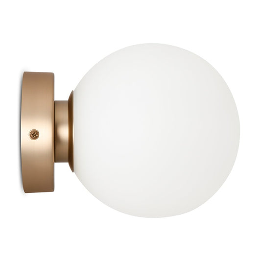 Wall Lamp Maytoni Basic Gold/White 1 Bulb MOD321WL01G1