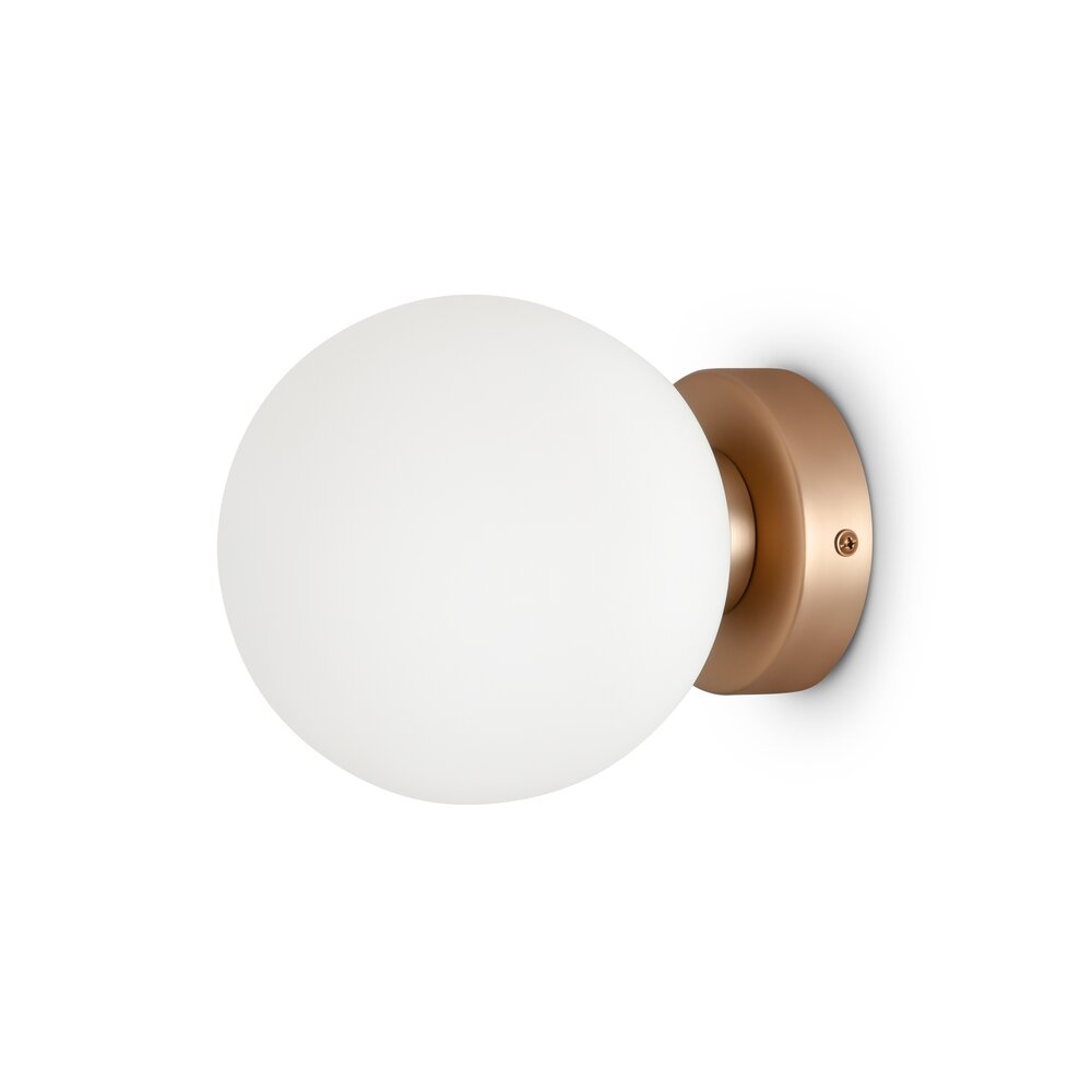 Wall Lamp Maytoni Basic Gold/White 1 Bulb MOD321WL01G1
