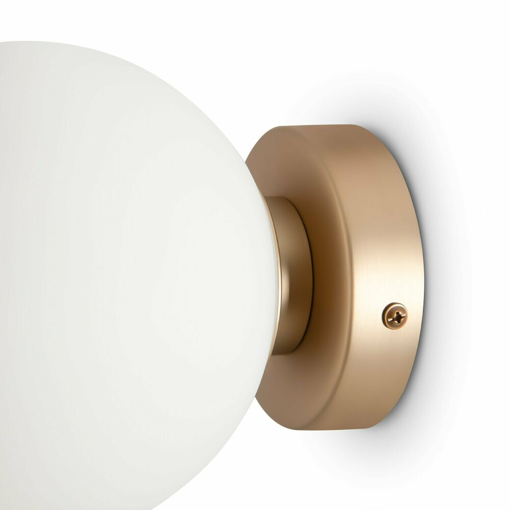 Wall Lamp Maytoni Basic Gold/White 1 Bulb MOD321WL01G1