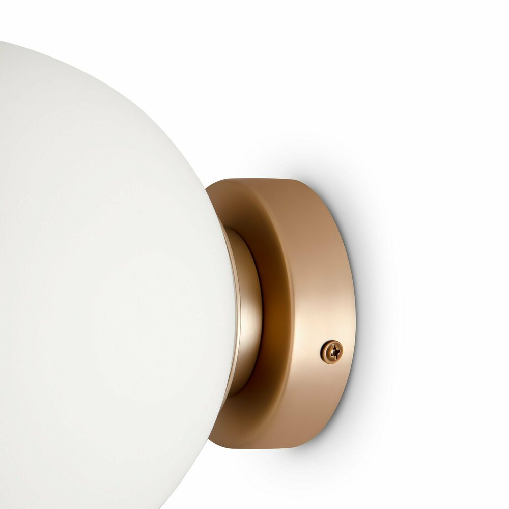 Wall Lamp Maytoni Basic Gold/White 1 Bulb MOD321WL01G2