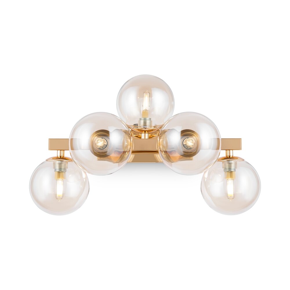 Maytoni Dallas Wall Light Gold/Yellow 5 Bulbs
