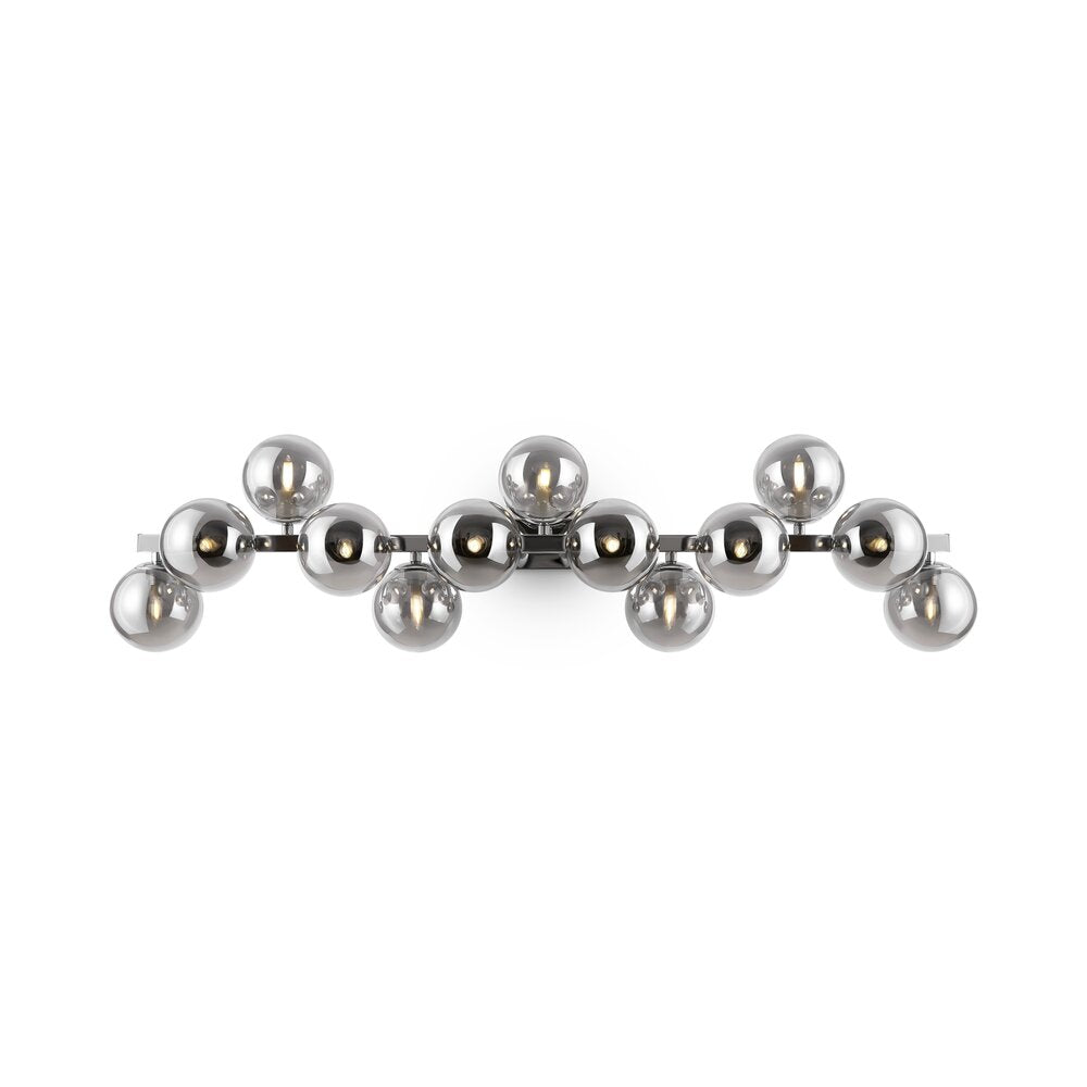 Maytoni Dallas Wall Light Chrome/Grey 13 Bulbs