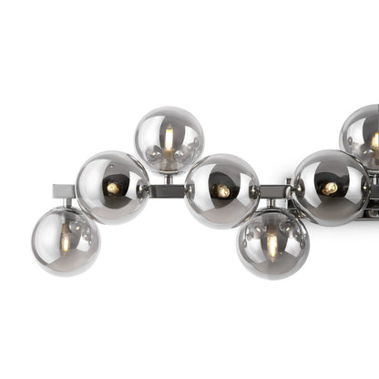 Maytoni Dallas Wall Light Chrome/Grey 13 Bulbs