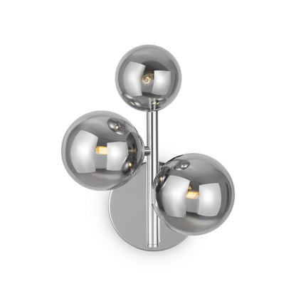 Maytoni Dallas Chrome/Grey 3 Bulbs Wall Light