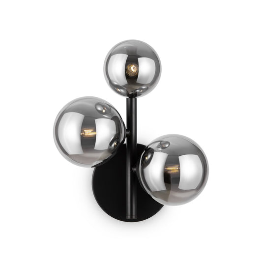 Maytoni Dallas Black/Grey 3 Bulbs Wall Light