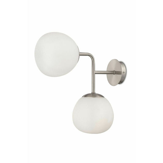 Maytoni Erich Nickel/White Wall Light 2 Bulbs