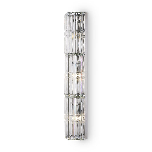Maytoni Facet Chrome/Transparent Wall Light 3 Bulbs