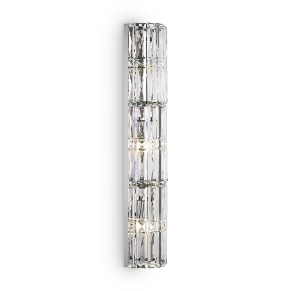 Maytoni Facet Chrome/Transparent Wall Light 3 Bulbs