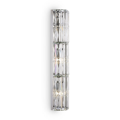 Maytoni Facet Chrome/Transparent Wall Light 3 Bulbs