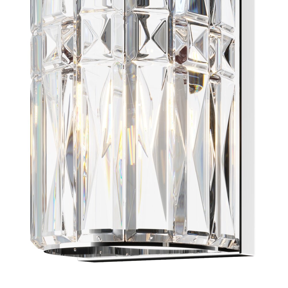 Maytoni Facet Chrome/Transparent Wall Light 3 Bulbs