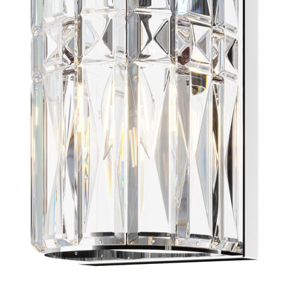 Maytoni Facet Chrome/Transparent Wall Light 3 Bulbs