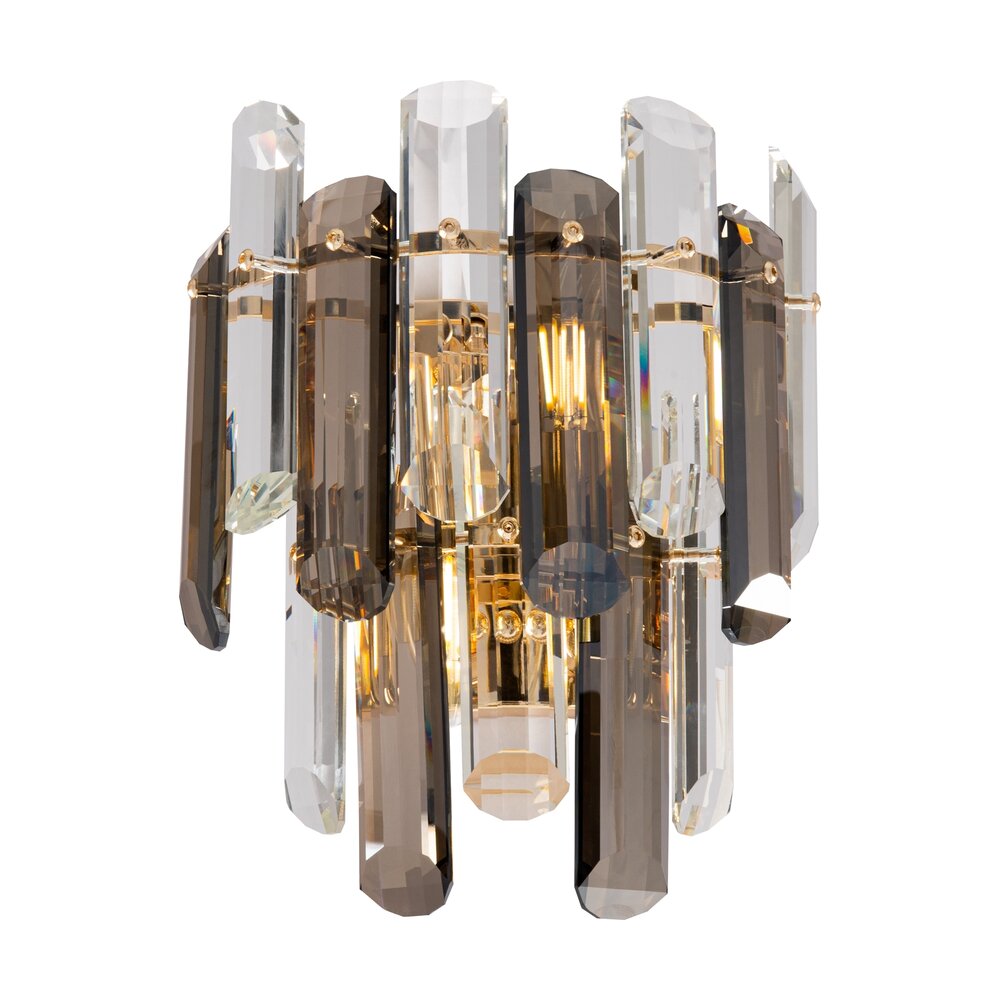 Maytoni Flare Gold/Transparent Wall Light 2 Bulbs
