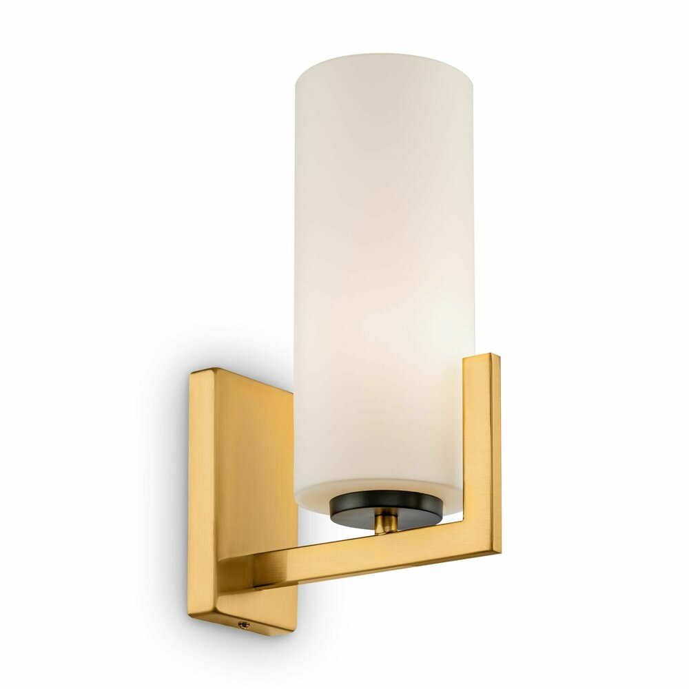 Maytoni Fortano Wall Lamp Brass/White 1 Bulb