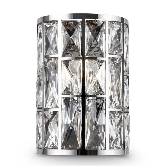 Maytoni Gelid Wall Lamp Chrome/Clear 1 Bulb