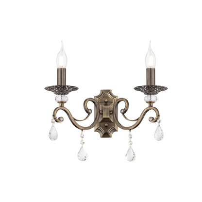 Maytoni Grace Wall Light Brass/Transparent 2 Bulbs