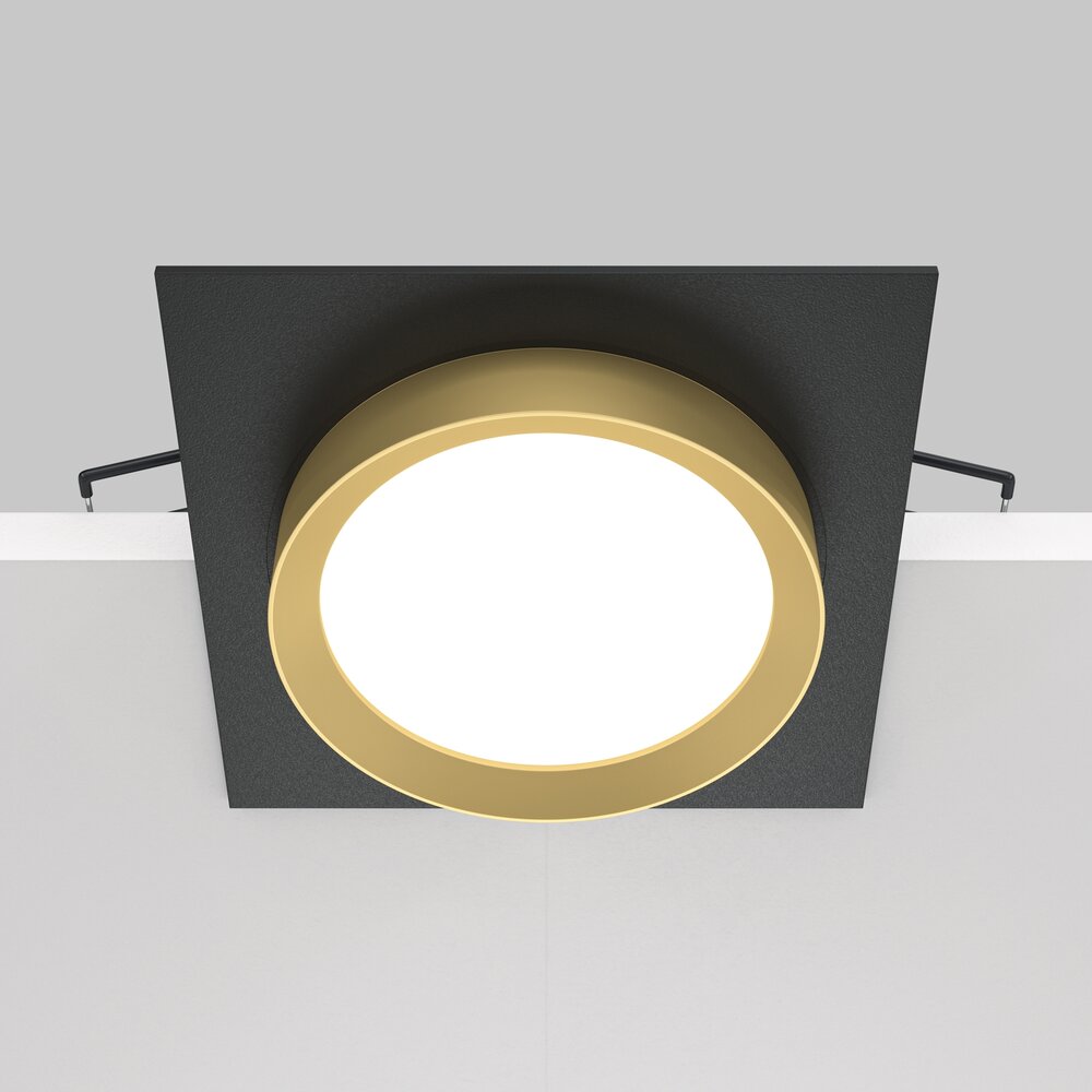 LED аплика Maytoni Hoop, черна, 1x60W, DL086GX53SQBG