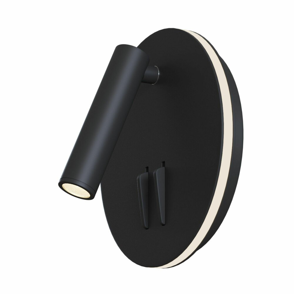 Maytoni Ios 176 Black Wall Light 9 x 15.5 cm