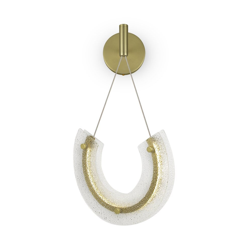 Maytoni Maya Gold/Clear LED Wall Light