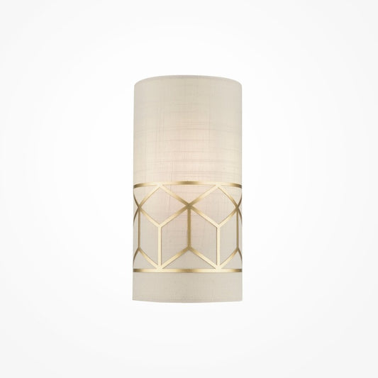 Maytoni Messina Wall Lamp Gold/Fabric 1 Bulb