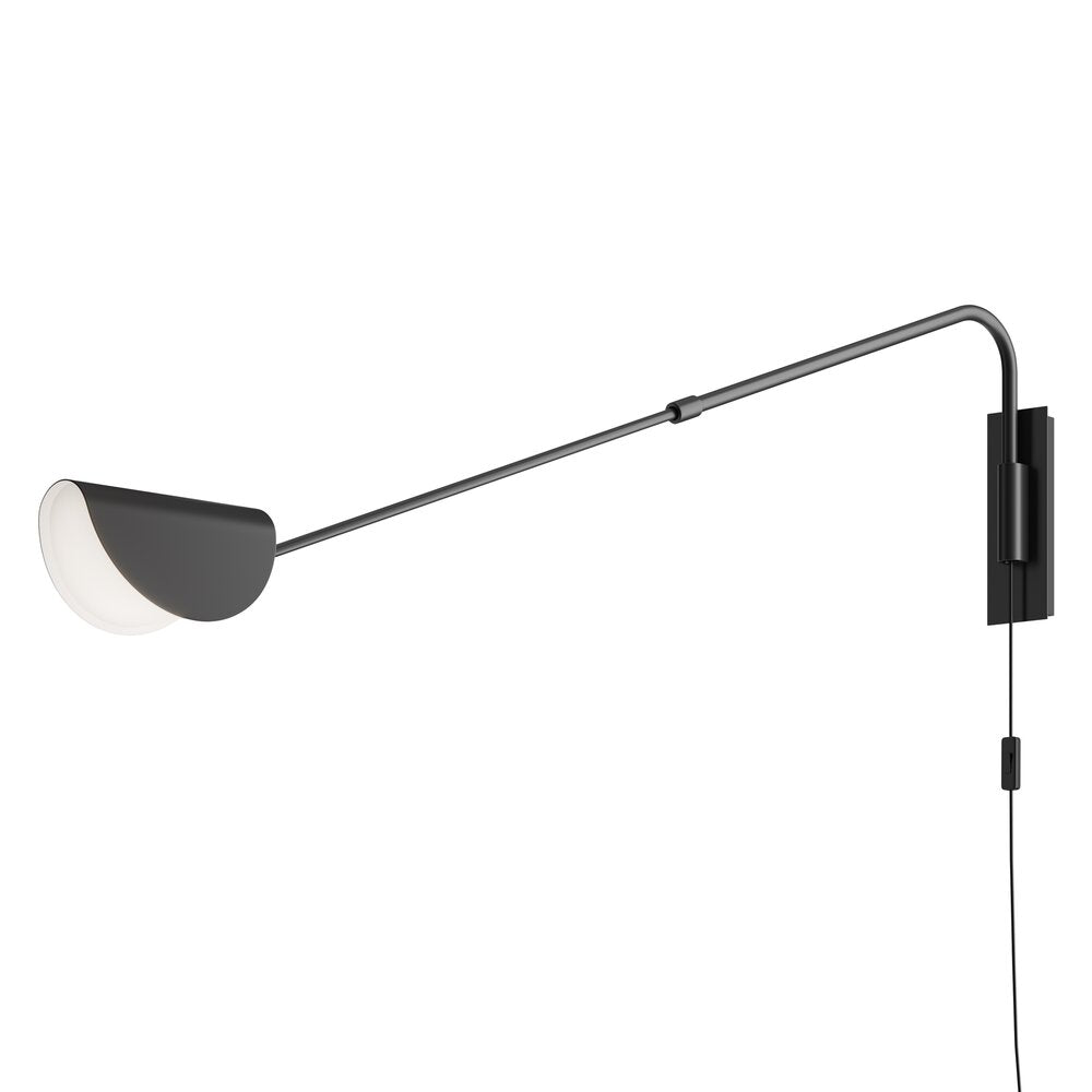 Maytoni Mollis Black/Black 1 Bulb Wall Light 79.5 x 14.5 cm