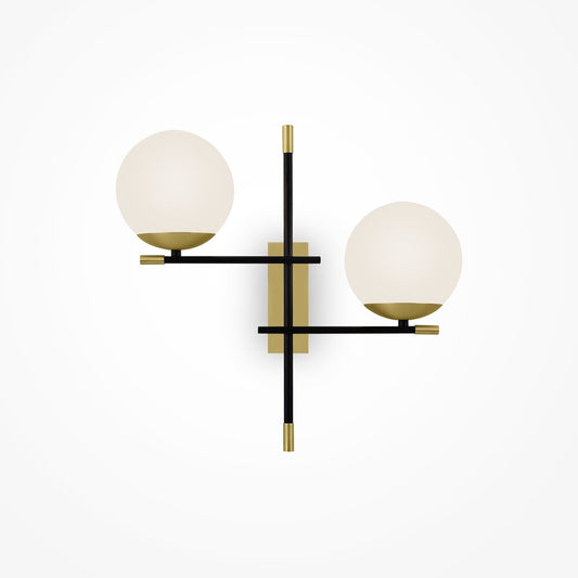 Maytoni Nostalgia Gold/White Wall Lamp 2 Bulbs 21 x 45 cm