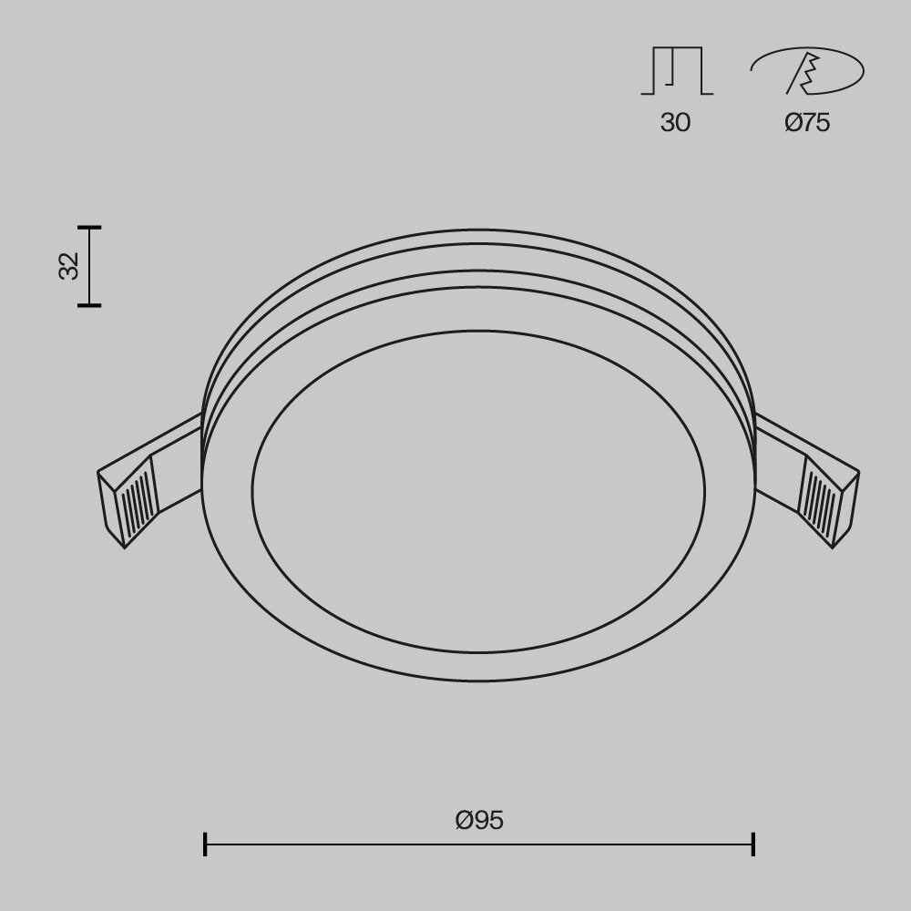 Maytoni Phanton Black Wall Light