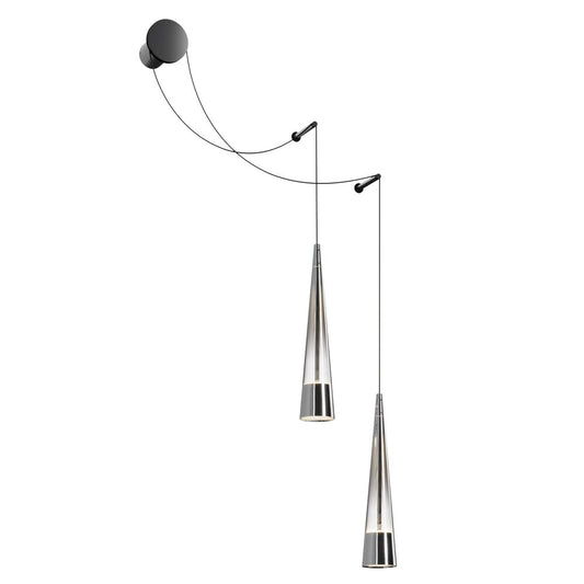 Настенна лампа Maytoni Sintesi хром/прозрачен LED x 2