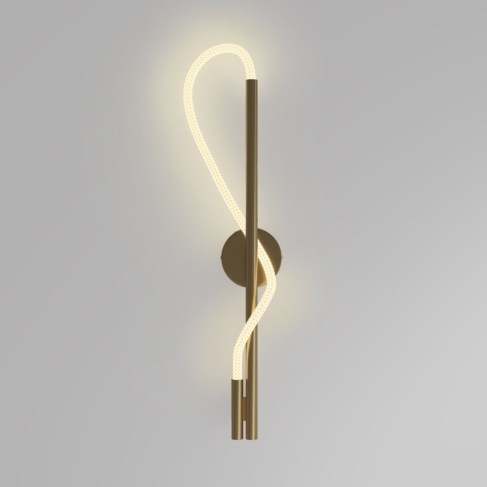 Maytoni Tau Wall Lamp Gold/White Bulbs