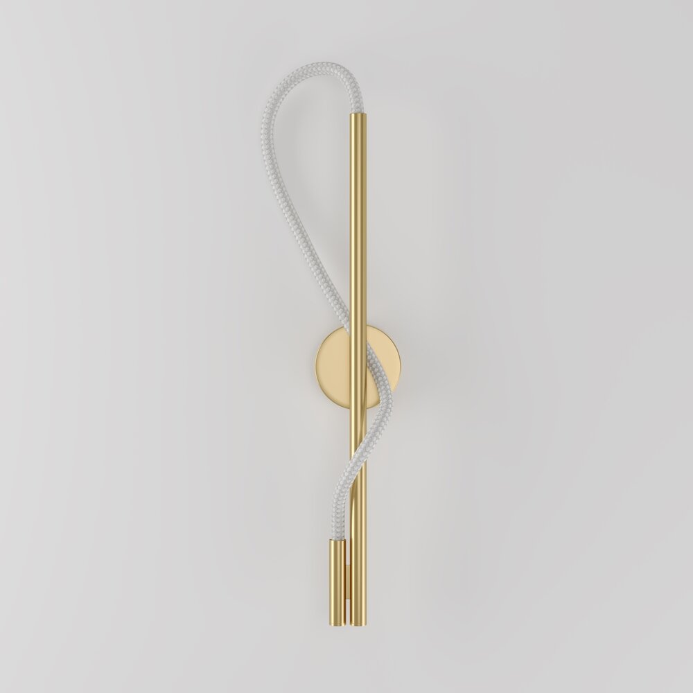 Maytoni Tau Wall Lamp Gold/White Bulbs