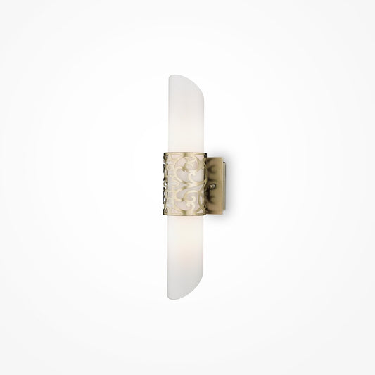 Maytoni Venera Wall Lamp Brass/White 2 Bulbs