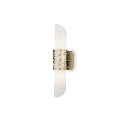 Maytoni Venera Wall Lamp Brass/White 2 Bulbs