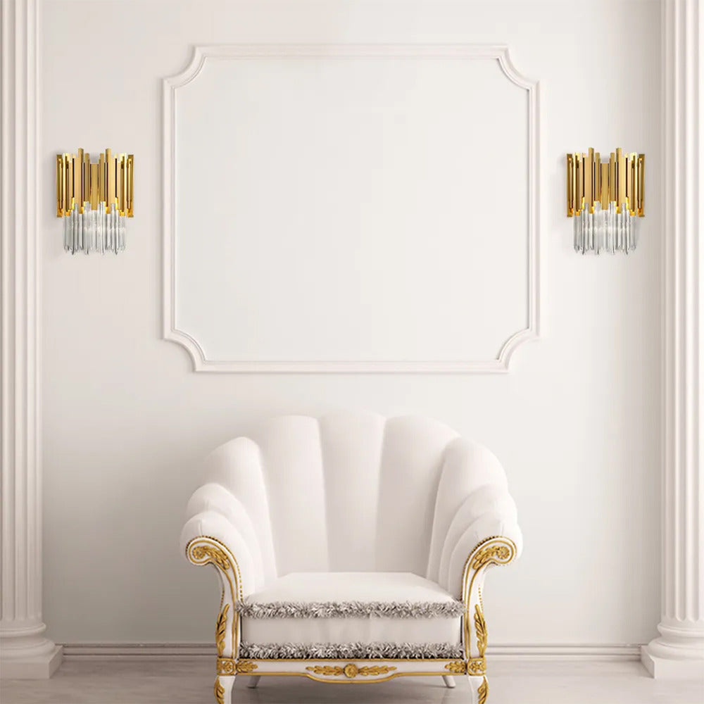 Rea Glamour APP602-W wall lamp glossy gold finish