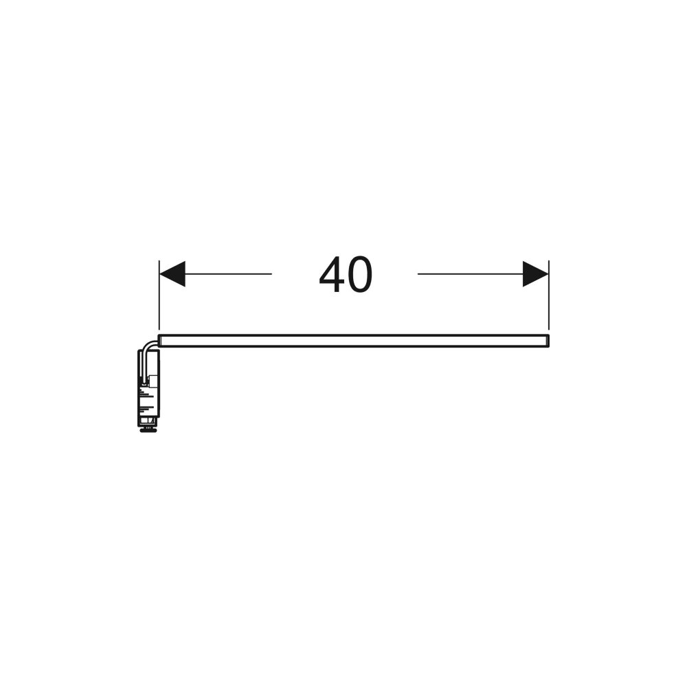 Лед лента за чекмедже ляво-дясно Geberit, 40 cm