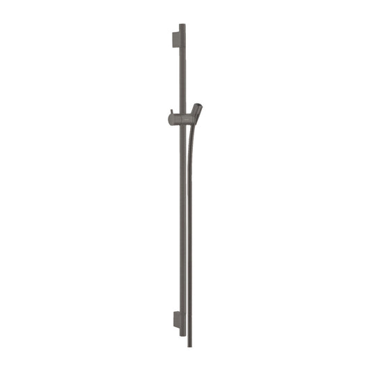 Hansgrohe Unica S Puro Shower Bar 90 cm Black - Brushed Chrome