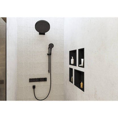 Смесител за душ Hansgrohe Unica S Puro 90 см черен мат