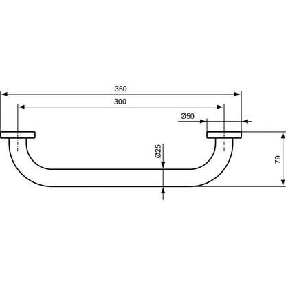 Дръжка Ideal Standard IOM 30 см