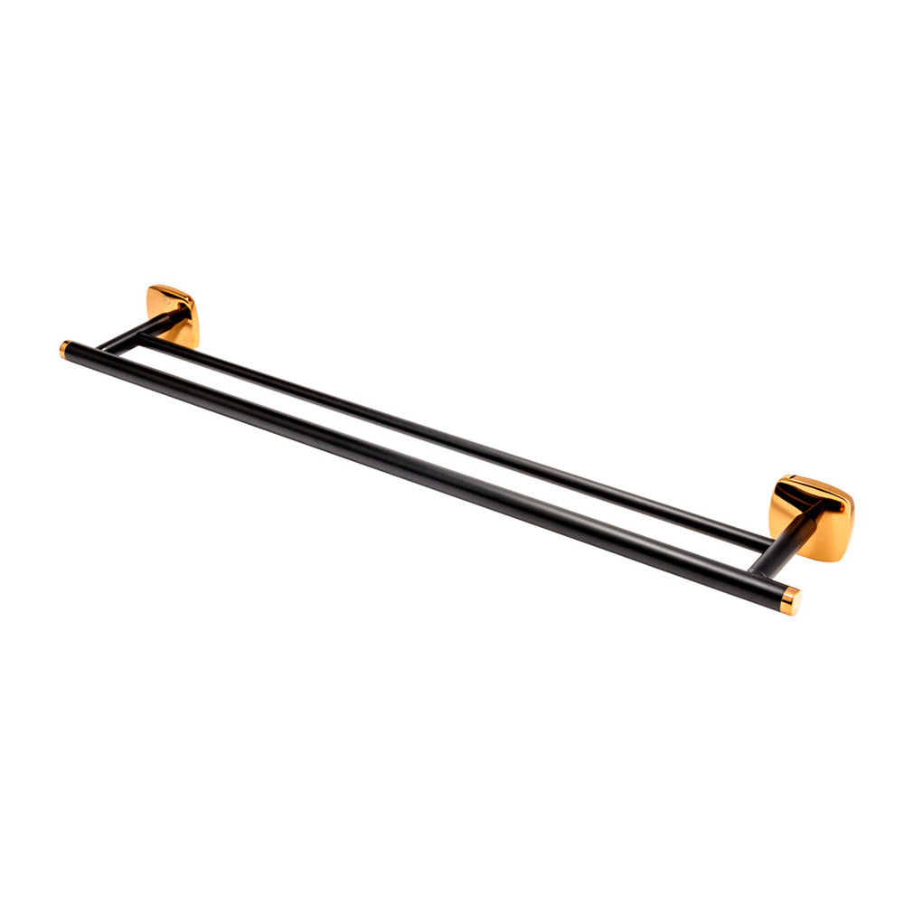 FDesign Merida Double Towel Bar 60 cm Black - Rose Gold