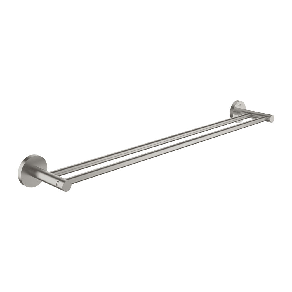 Двойна стойка за хавлии Grohe Essentials 60 см матова хром Supersteel