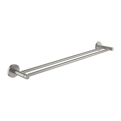 Двойна стойка за хавлии Grohe Essentials 60 см матова хром Supersteel