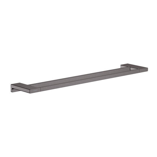 Hansgrohe AddStoris Double Towel Bar in Black - Brushed Chrome