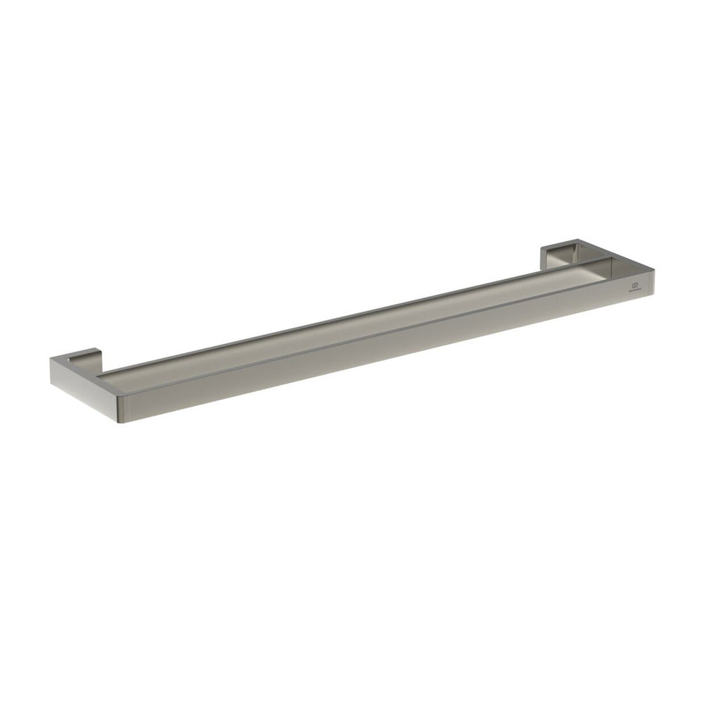 Двойна стойка за хавлии Ideal Standard Atelier Conca 60 см сребрист Silver Storm